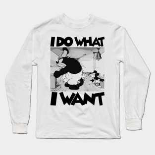 Steamboat Willie. I Do What I Want - 2 Long Sleeve T-Shirt